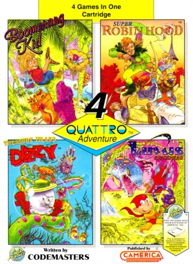 Quattro Adventure (USA) (Unl) box cover front